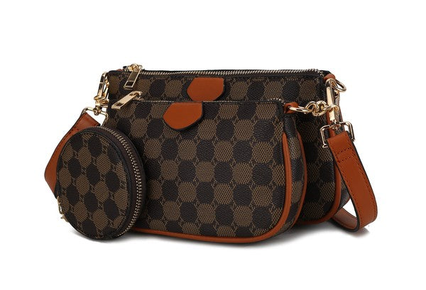 MKF Evanna Women's 3 pcs Crossbody Bag by Mia K