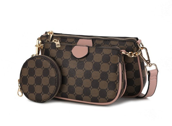 MKF Evanna Women's 3 pcs Crossbody Bag by Mia K