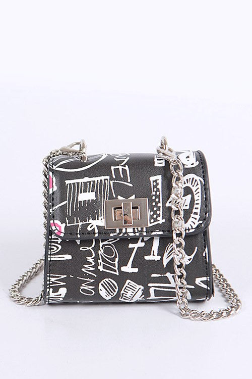 Petite Mini Graffiti Swing Bag