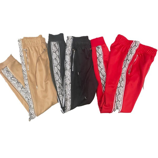 Mens Snake Side Tape Jogger Pants