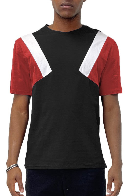 Color Block Short Sleeve Tshirt