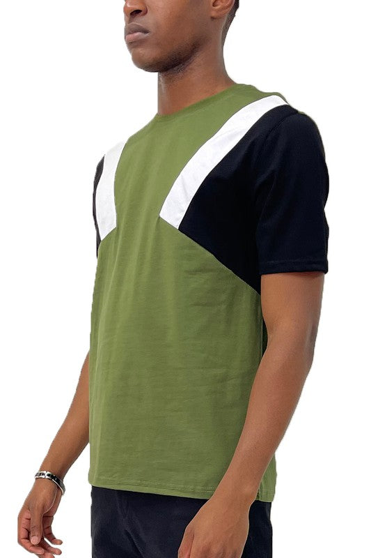 Color Block Short Sleeve Tshirt