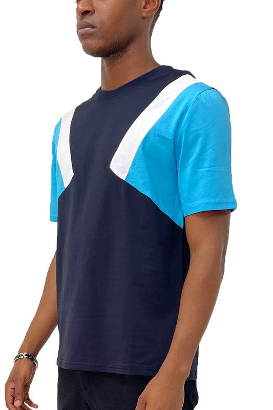 Color Block Short Sleeve Tshirt