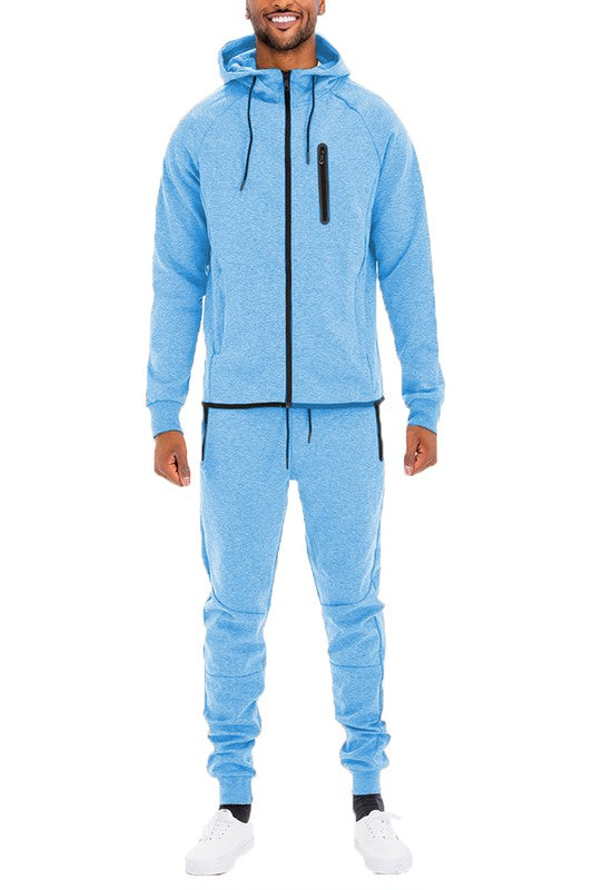 Mens Full Zip Sweat Pant Sweat Set