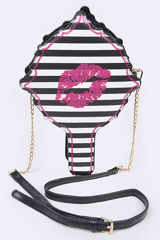 Glitter Kiss Mirror Iconic Swing Bag